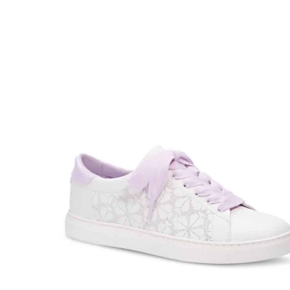 Like New Kate Spade Audrey Sneakers Size 8 Lavender White